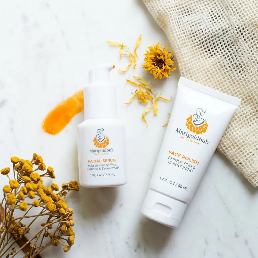 Radiance Ritual Bundle – Face Serum & Face Polish Marigold Life